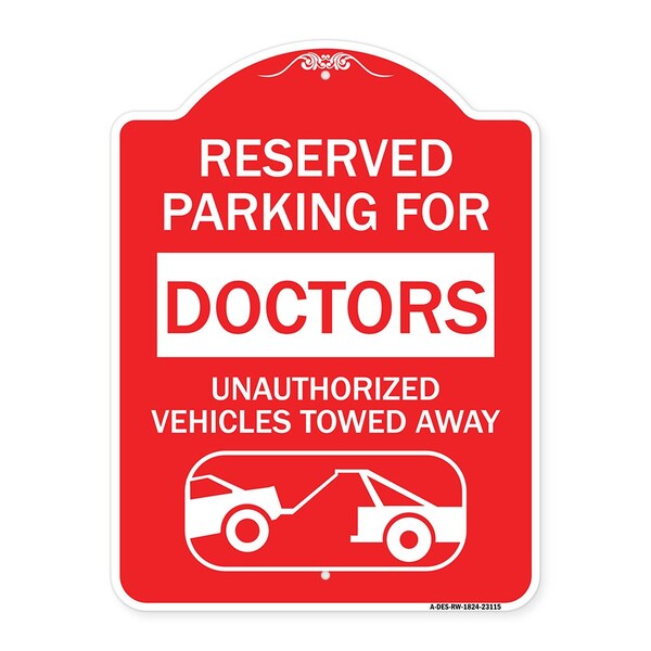 Reserved Parking for Doctors Unauthorized Vehicles Towed Away, A-DES-RW-1824-23115